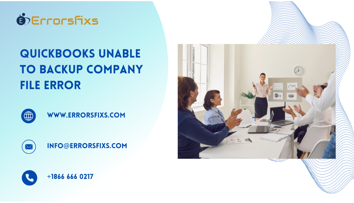 Quickbooks Unable To Backup Company File Error